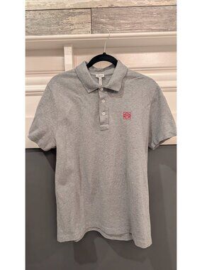 Loewe Gray Anagram Polo Shirt Men's L